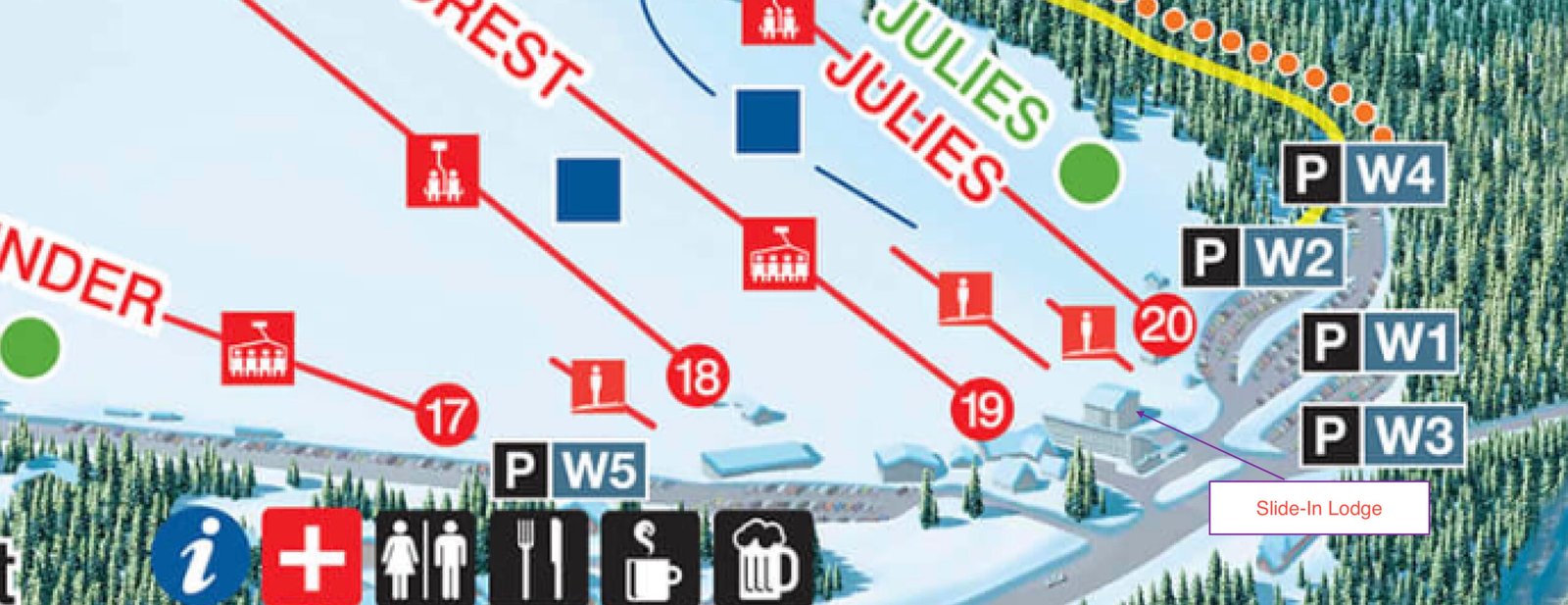 Summit West Trail map